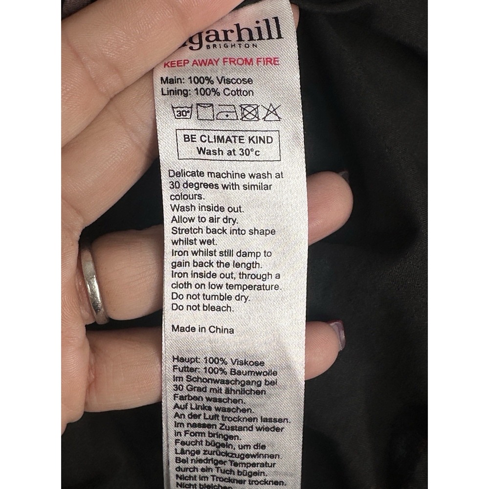 Sugarhill Brighton Black Rainbow Multicolor Shift Dress Career Casual Spring 12 - Picture 6 of 7